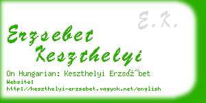 erzsebet keszthelyi business card